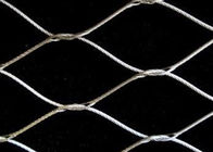 Diamond Shape Knotted Rope Mesh , Stainless Steel Wire Mesh For Bird Cages