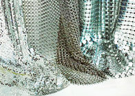 Fashion Brass / Aluminum Alloy Metallic Mesh Fabric Colth Sequin Fabric
